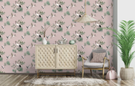 Dutch First Class Utopia behang Heath Pink 91153