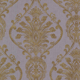 Behang Dutch Wallcoverings Avalon ornament paars/goud 21459