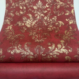 Vintage Barok Behang Rood Goud – Café & Horeca