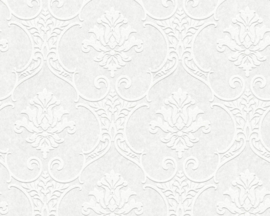 wit overschilderbaar behang barok 35476-1