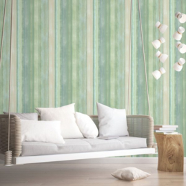 Behang ombre strepen 7352 Evergreen