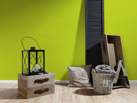 Limegroen behang vlies xx54