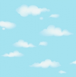 Carousel kinder behang DL21136 Clouds blauw