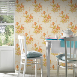 engelse bloemen behang 6766-72