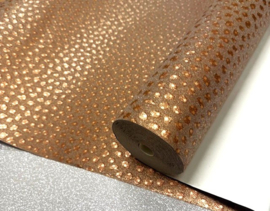 Brons behang met een vleugje luxe: Echte steentjes die schitteren als diamanten