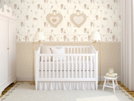 Carousel kinder behang DL21108 Stars beige