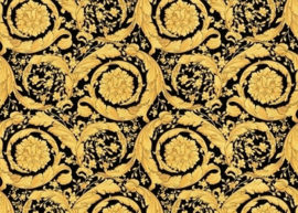 93583-4 zwart goud patroon versace behang