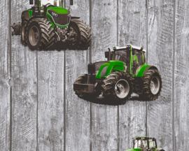 groen tractor behangen 35840-2