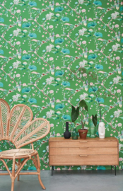 Vogel behang bloemen amazing 539455