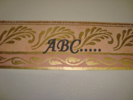 behangrand zalm roze goud 091