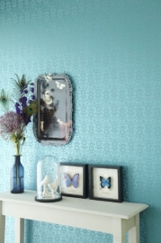 Blauw Behang 321823