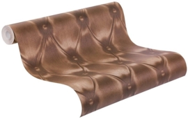 Chesterfield Bruin behangpapier 479508