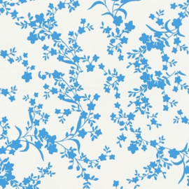 blauw bloemen Behang esprit 35753-2
