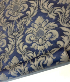 cafe kroeg behang barok marine blauw goud klassiek