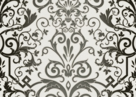 93545-2 zwart wit patroon glans versace behang
