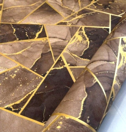 marmer behang goud bruin 3d zandkleuren natuur