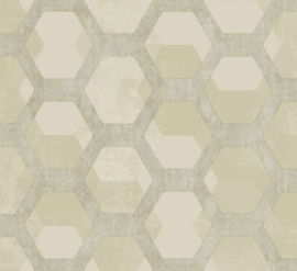 Behang met hexagons 5915  Forme