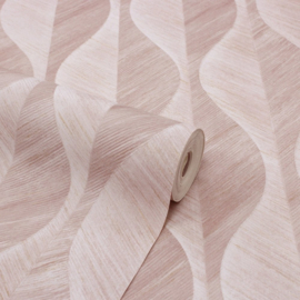 Retro behang rose m1574