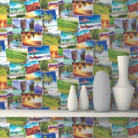 Vakantiefoto's Behang J813-04