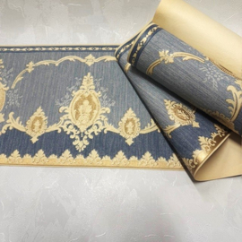 klassiek rand blauw goud creme