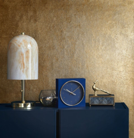 Behang met metallic betonstuc look 34280
