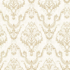 Behang Dutch Wallcoverings Avalon ornament creme/goud 21447