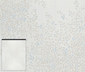 Bloemen Behang Blauw, Beige 451917