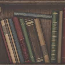 Behangpapier antieke boeken fd21229