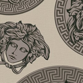 Versace behang medusa koppen 38611-2