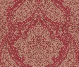 Rood goud barok behangpapier 208634