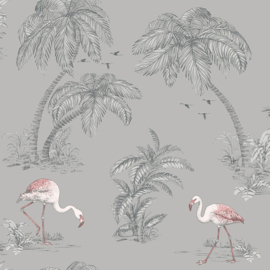 Dutch Wallcoverings Imaginarium II behang Flamingo Lake 12381