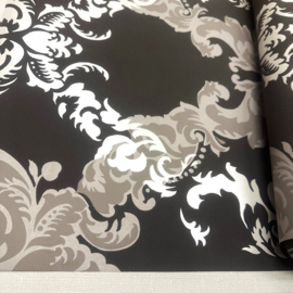 Verwen je Ruimte met Bruin Wit Beige Barok Behang en Weelderige Ornamenten