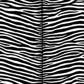 Love behang 136807 Zebra black & white zwart