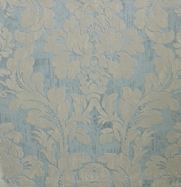blauw/groen barok behang vintage verouderdlook  49620