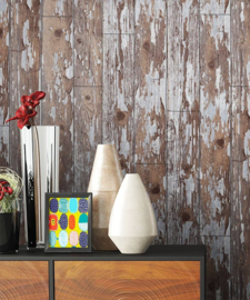 Behangpapier Hout  Bruin 622009