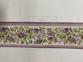 behangrand lila paars bloemen 1196