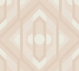 Retro chic behang as creation
