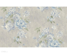 Bloemen behang blauw 30565-3