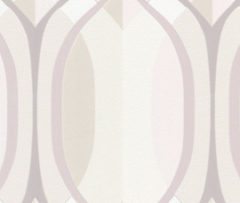 790009 retro roze wit behang 076