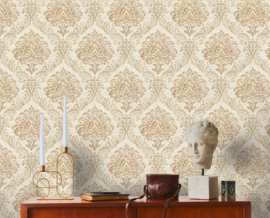 Exclusief behang wit goud 39112-5