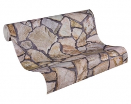 Wood 'n Stone behangpapier 9273-16 natuursteen