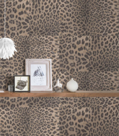 Behangpapier luipaardprint Panter patchwork 38523-3