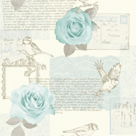 bloemen behang blauw arthouse Options Bella 630404