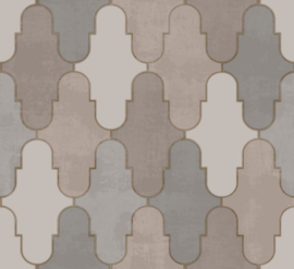 Behang met grafisch arabesque patroon  5909  Forme