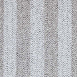 Rivièra Maison behang 18312 Plantationa Rattan Stripe grijs