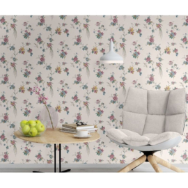 Behangpapier Rasch Sophie Charlotte behang Bloemen multi-colour  440638