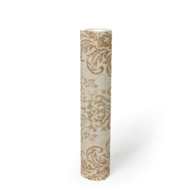 Exclusief behang wit goud 39112-1