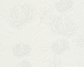 Behangpapier Bloemen wit  96116-1