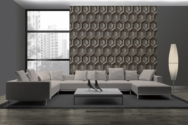 Kenetic J407-09 behangpapier retro 3D