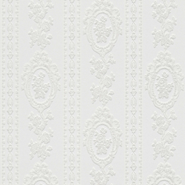 Wit ornamenten behang 1861-57
